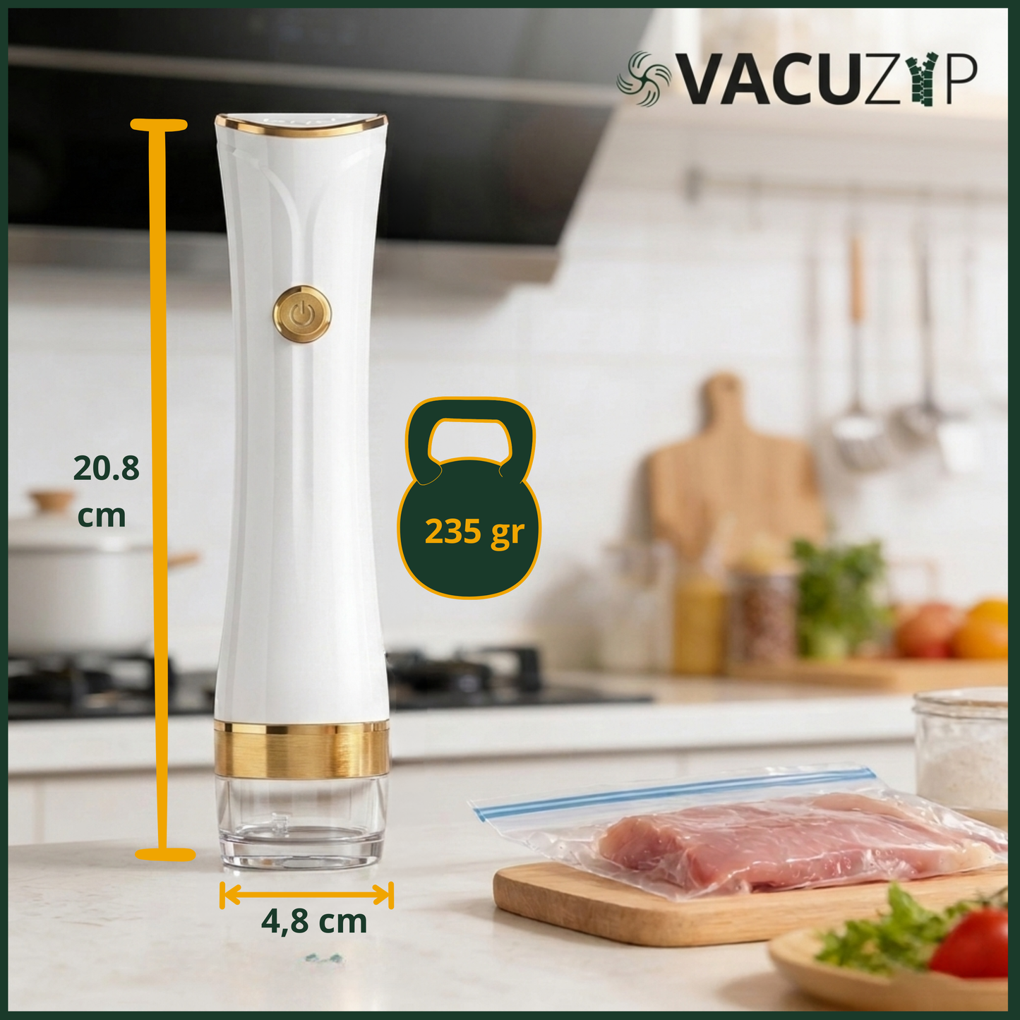 VacuZip™ MiniSellador al Vacío de Bolsas